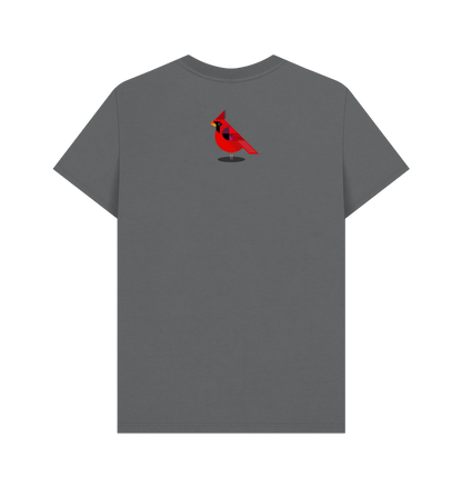 Slate Grey Printed T-shirt Back