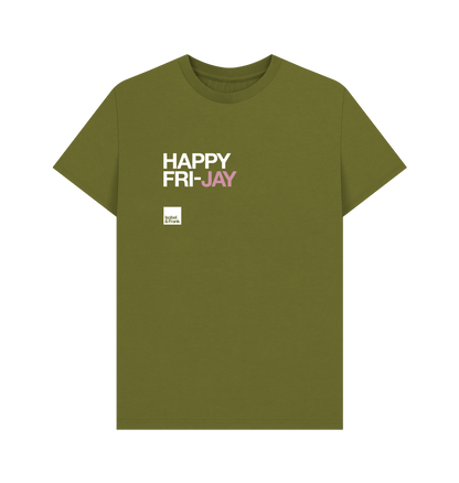 Moss Green Printed T-shirt Front