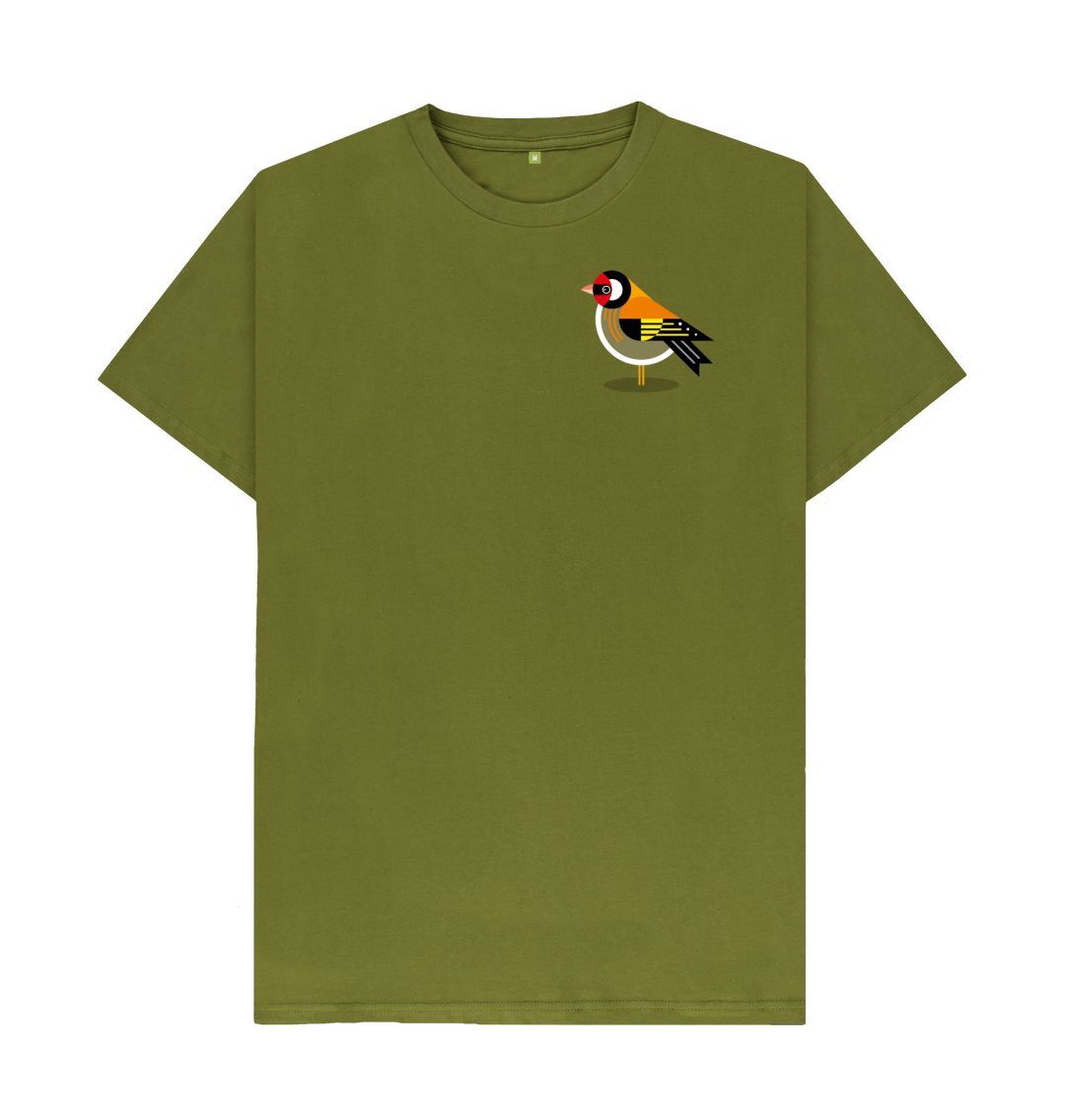 Moss Green Goldfinch Men's T-shirt