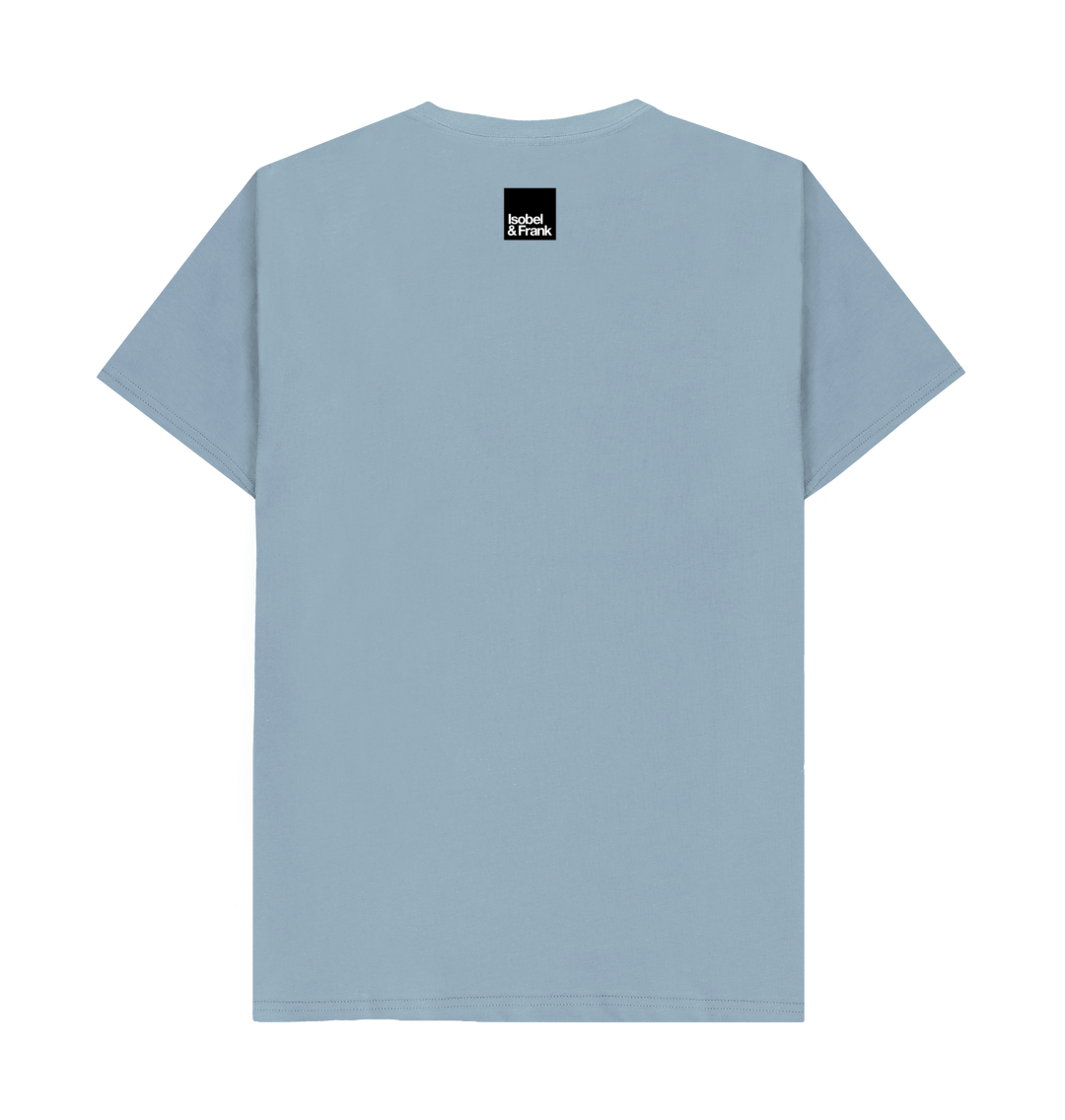 Stone Blue Printed T-shirt Back