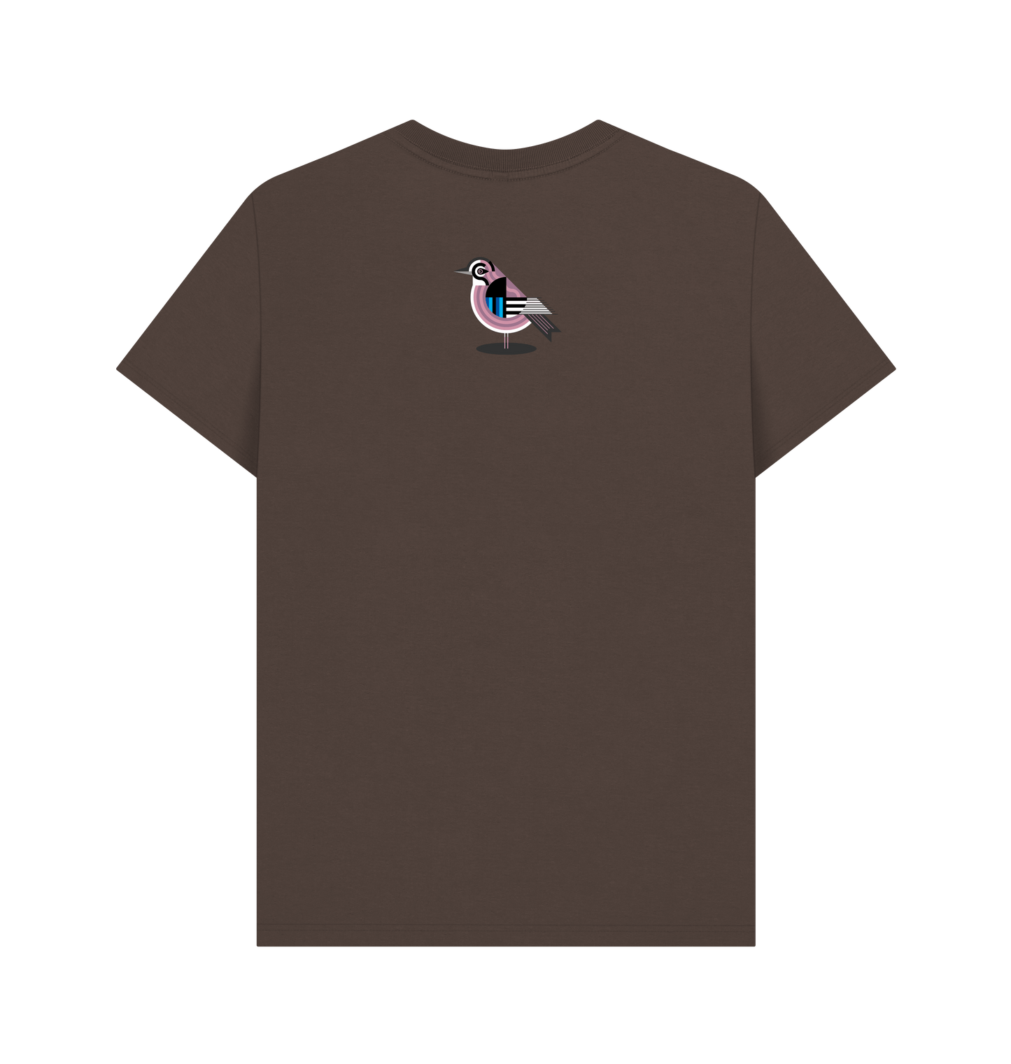 Chocolate Printed T-shirt Back