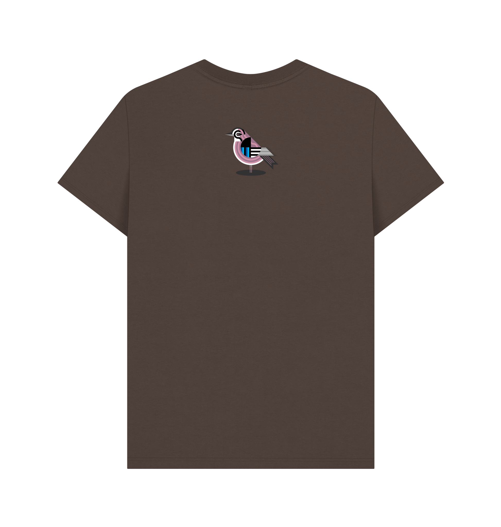 Chocolate Printed T-shirt Back