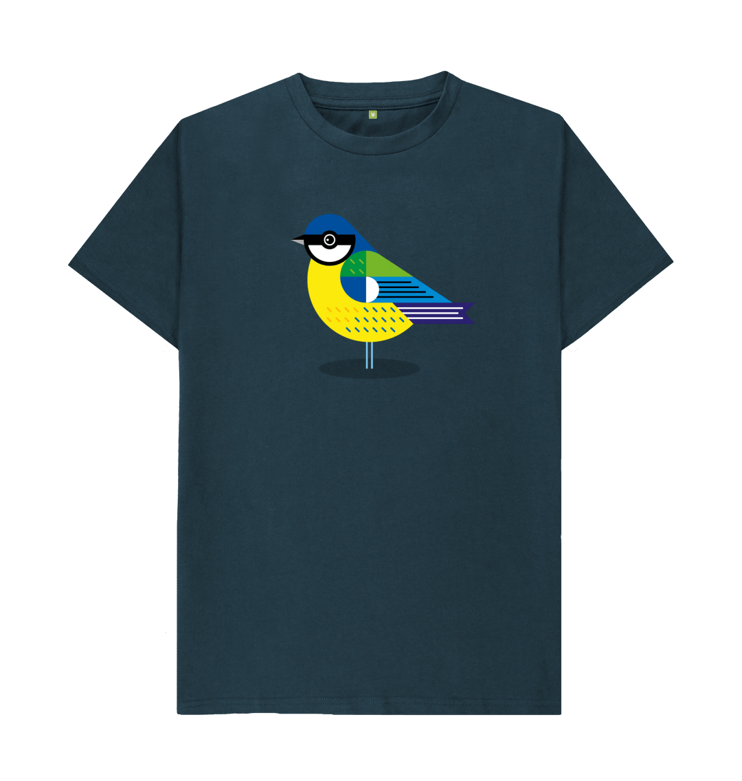 Denim Blue Printed T-shirt Front