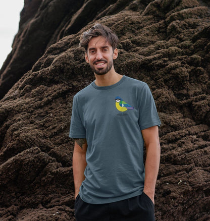 Blue Tit Mens Organic Cotton T-shirt