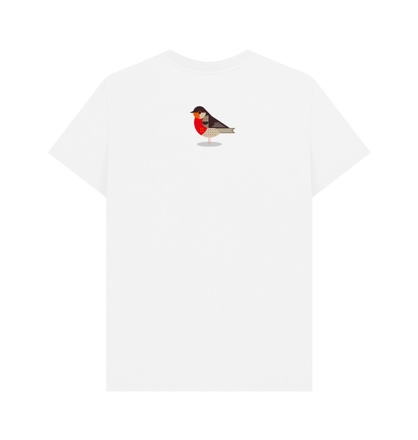 White Printed T-shirt Back