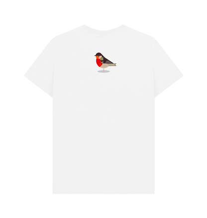 White Printed T-shirt Back