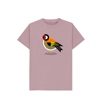 Mauve Goldfinch Kids Organic Cotton T-shirt