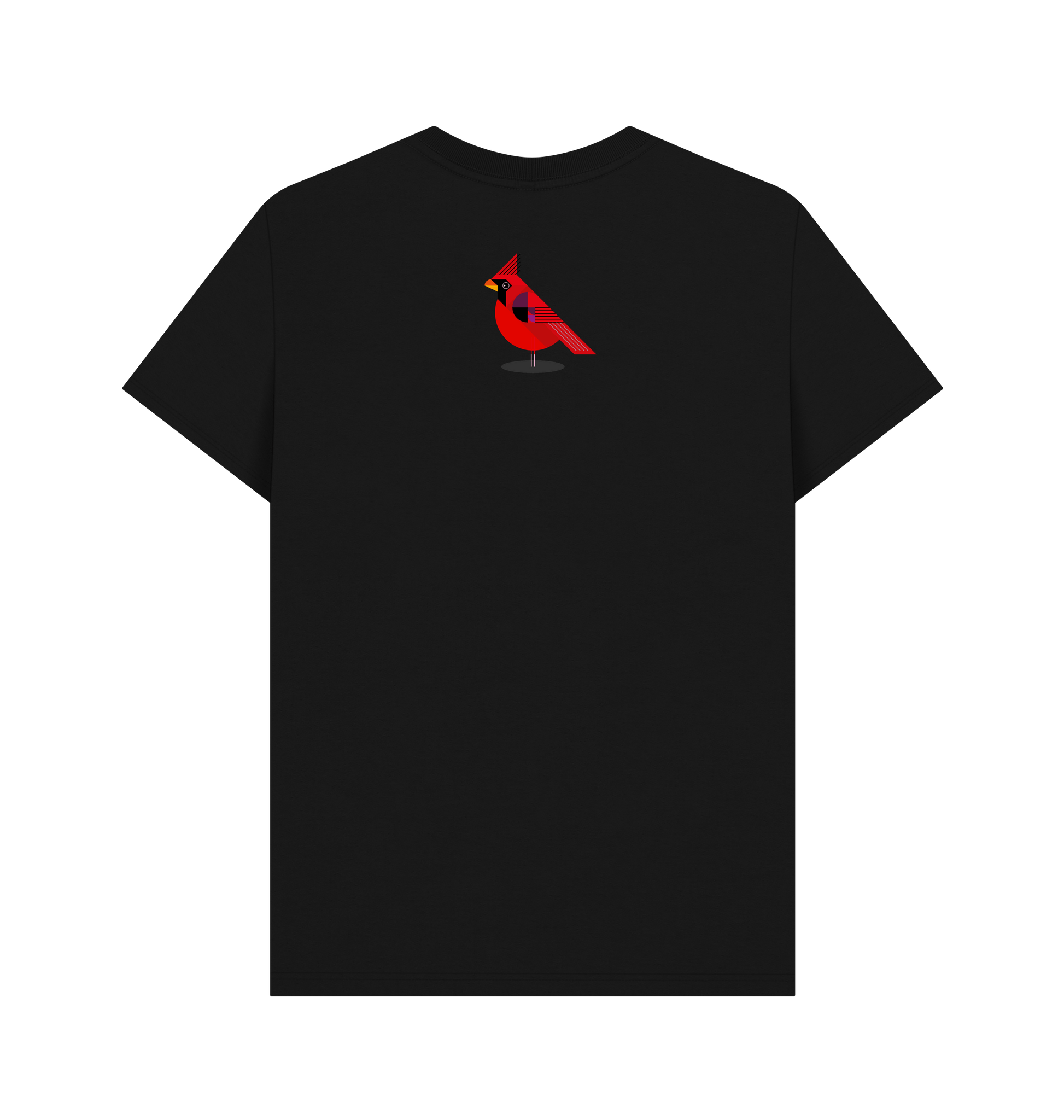 Black Printed T-shirt Back