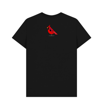 Black Printed T-shirt Back