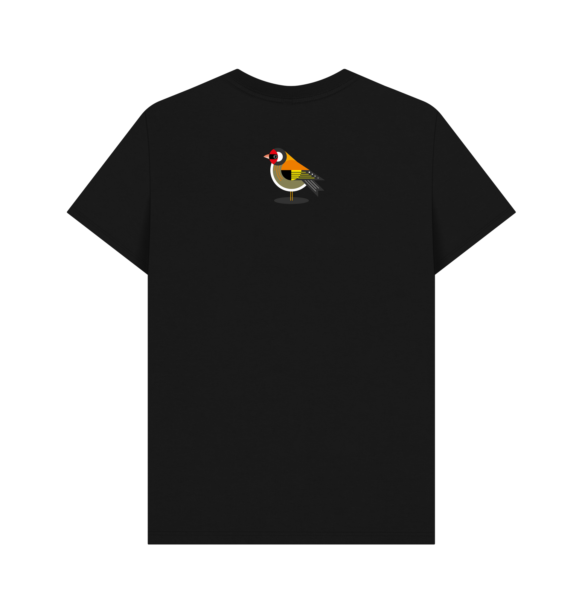 Black Printed T-shirt Back