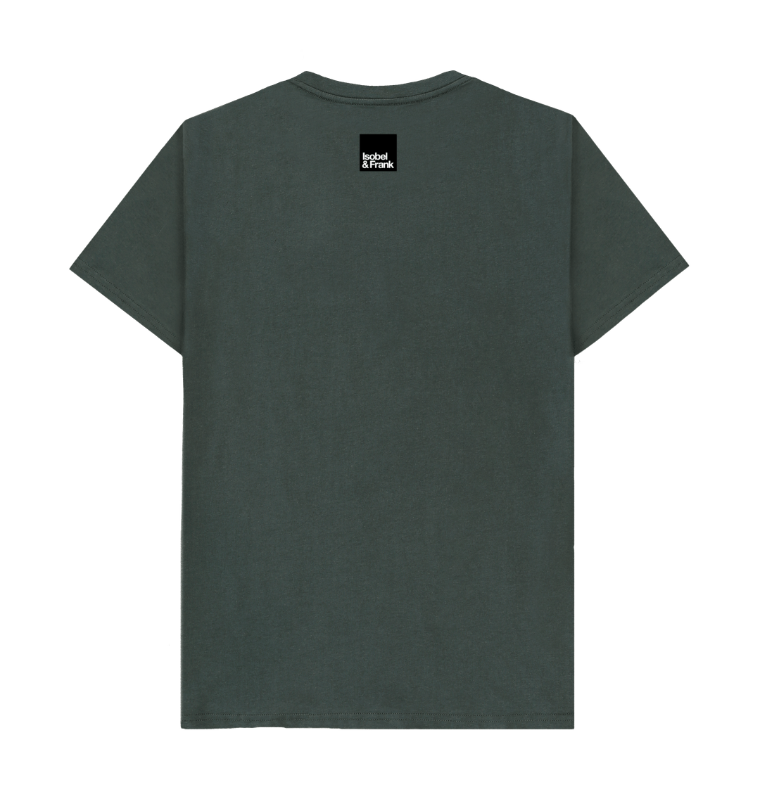 Dark Grey Printed T-shirt Back