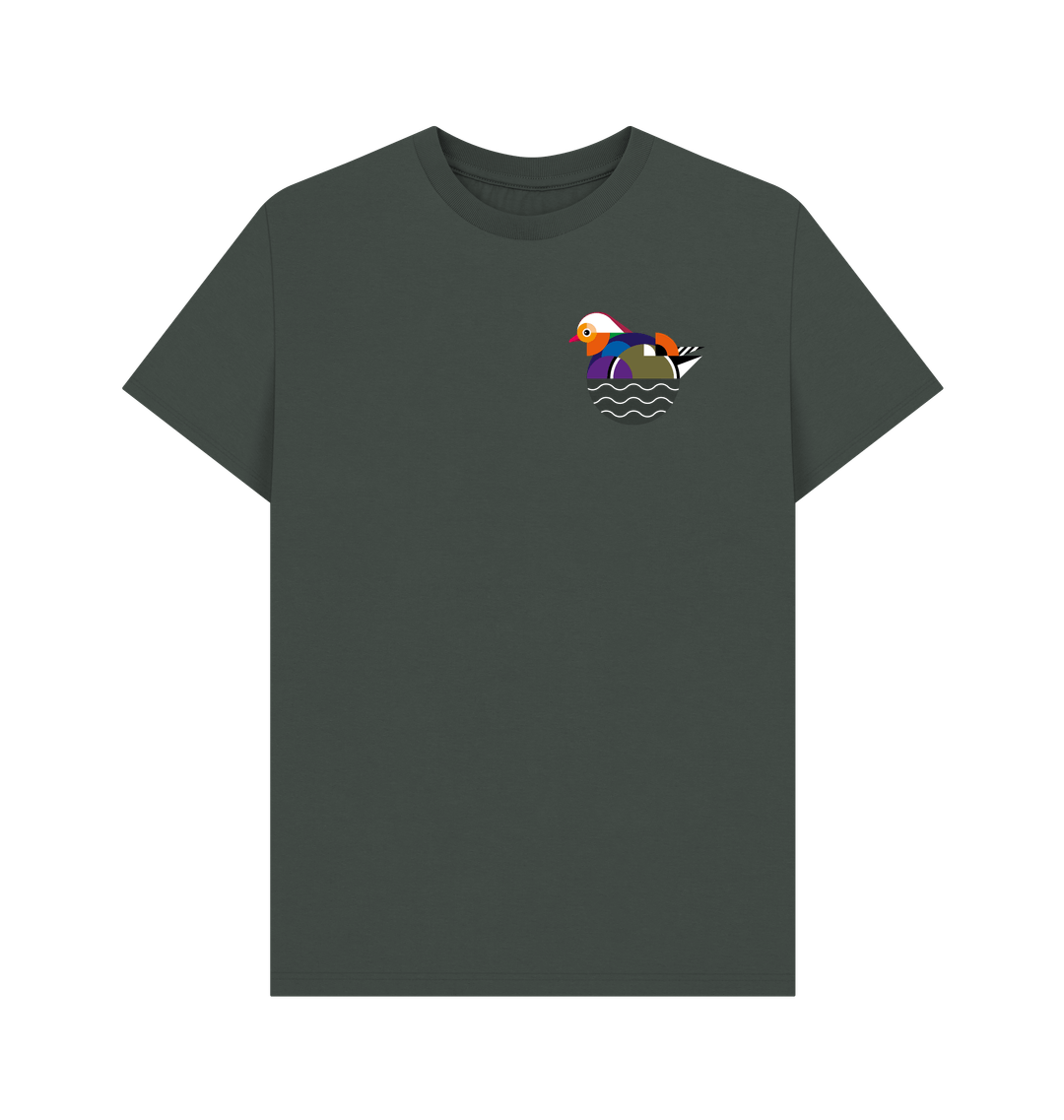Dark Grey Printed T-shirt Front