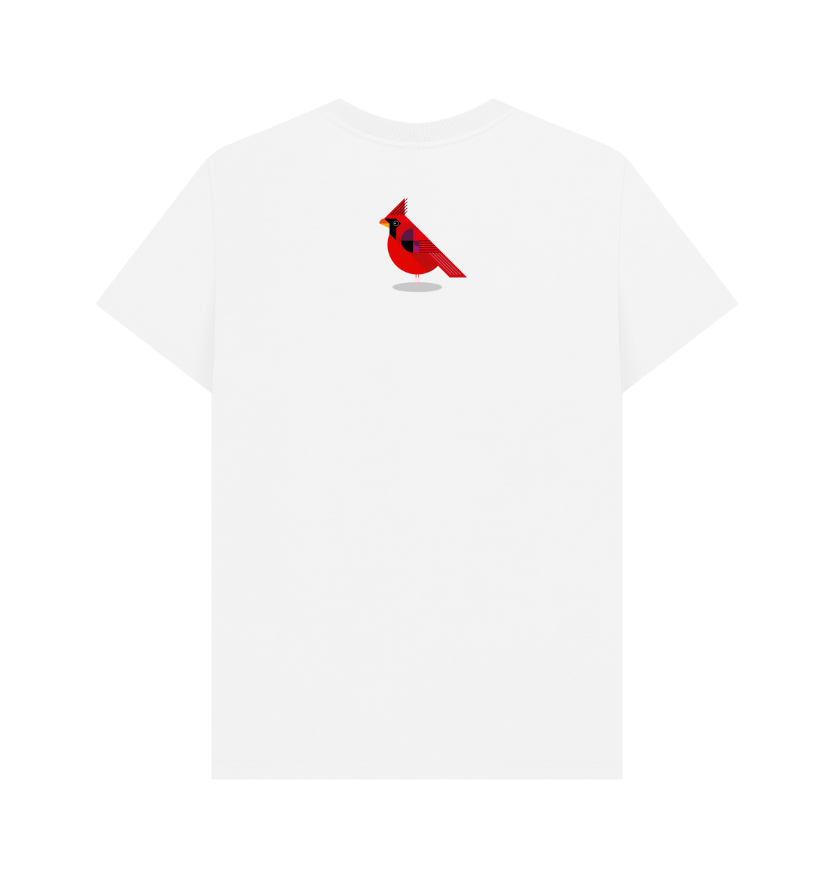 White Printed T-shirt Back