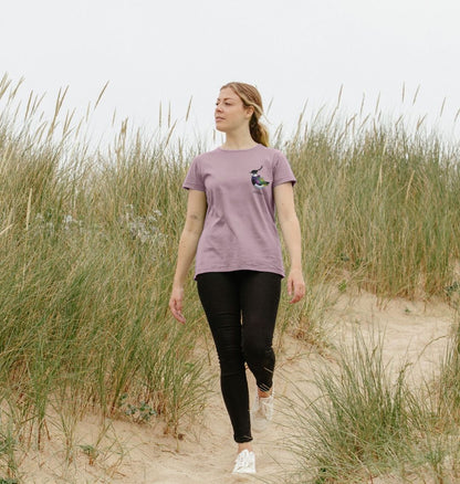 Lapwing Womens Crew Neck Organic Cotton T-shirt