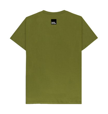Moss Green Printed T-shirt Back