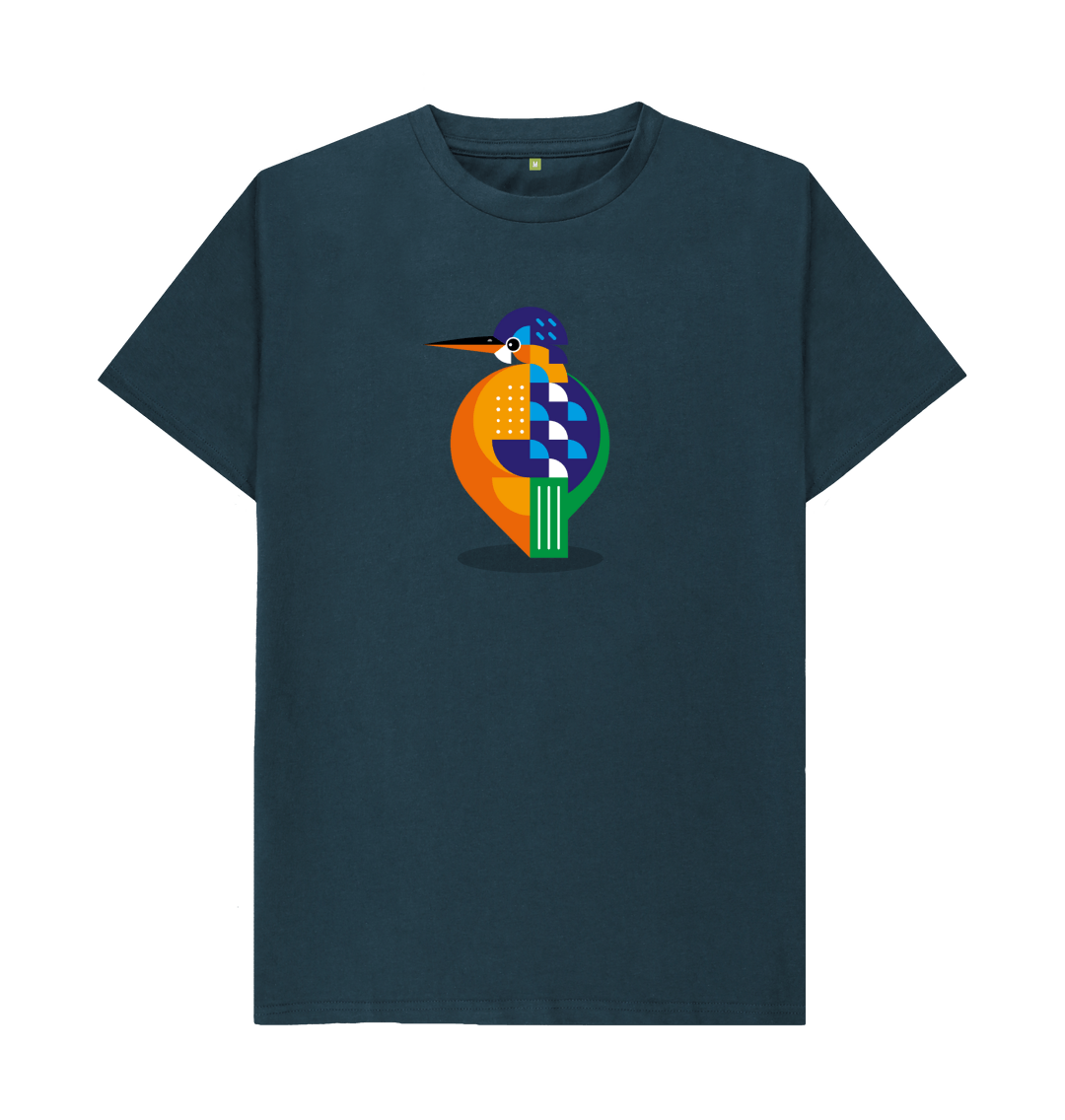 Denim Blue Printed T-shirt Front