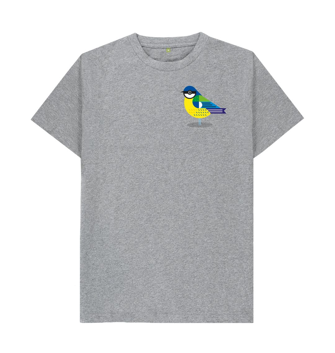 Athletic Grey Blue Tit Men's T-shirt