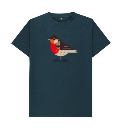Denim Blue Printed T-shirt Front