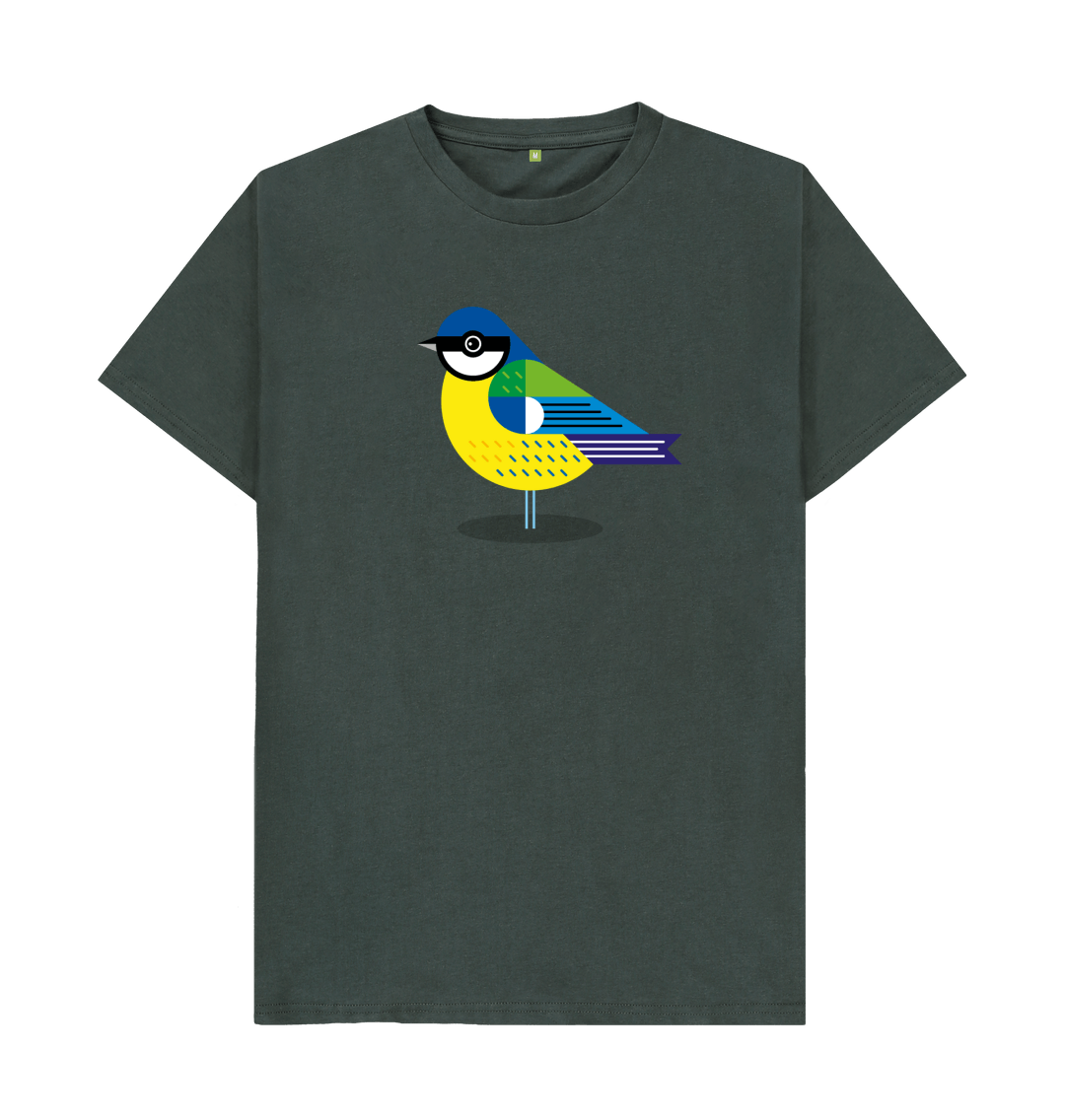 Dark Grey Printed T-shirt Front