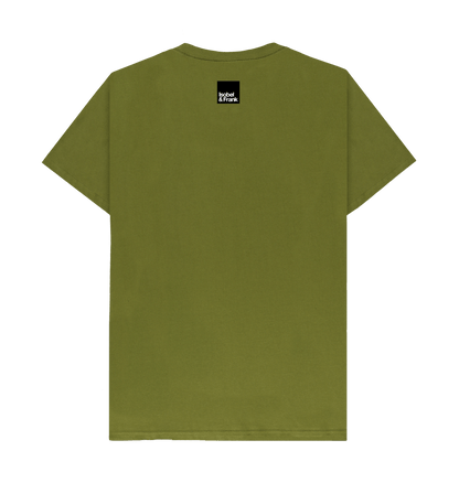 Moss Green Printed T-shirt Back