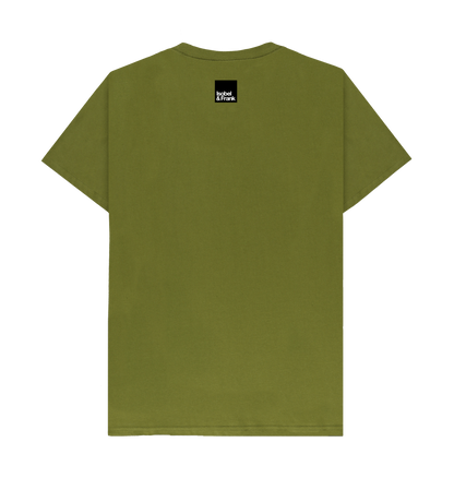 Moss Green Printed T-shirt Back