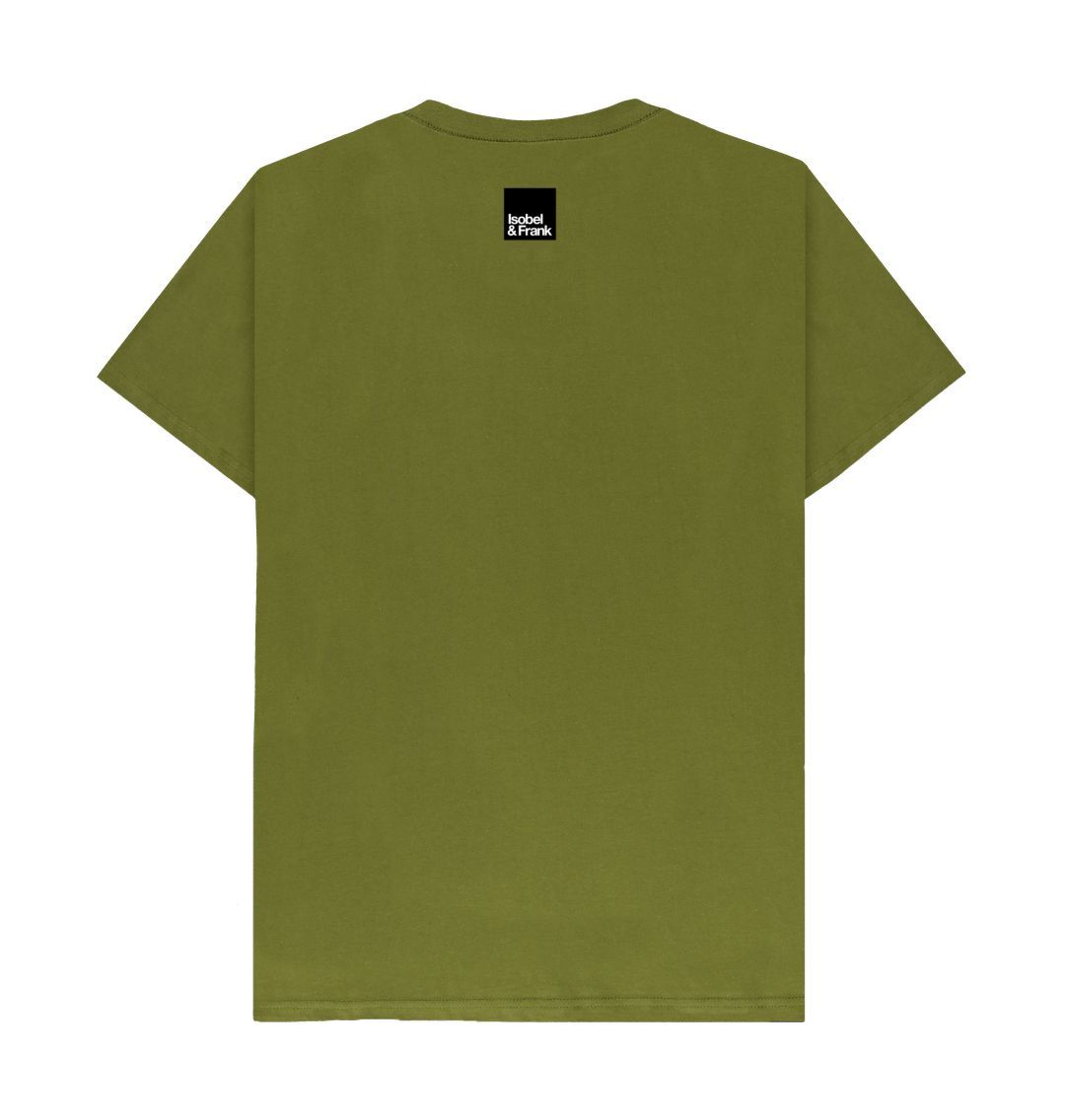 Lapwing Large Print Mens Organic Cotton T-shirt