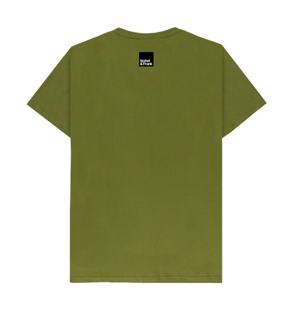 Moss Green Printed T-shirt Back
