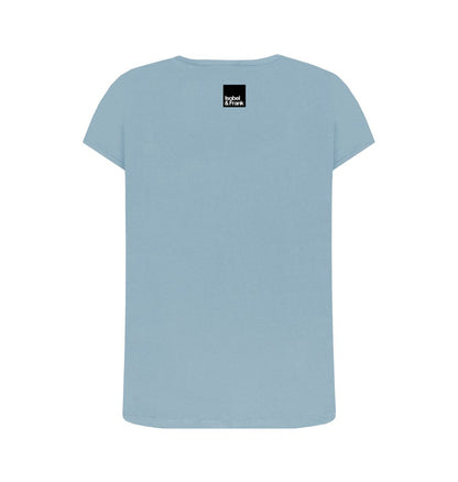 Stone Blue Robin Women's Crew Neck T-shirt