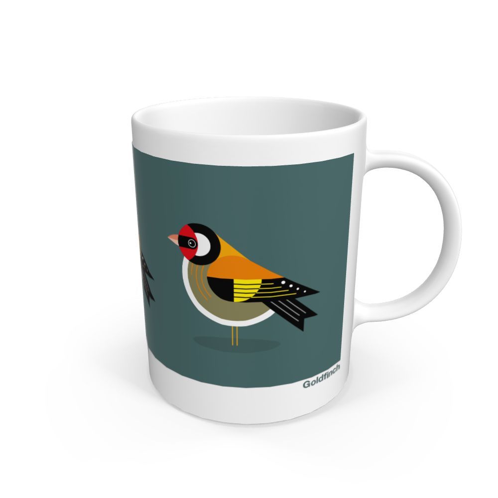 White Goldfinch Mug