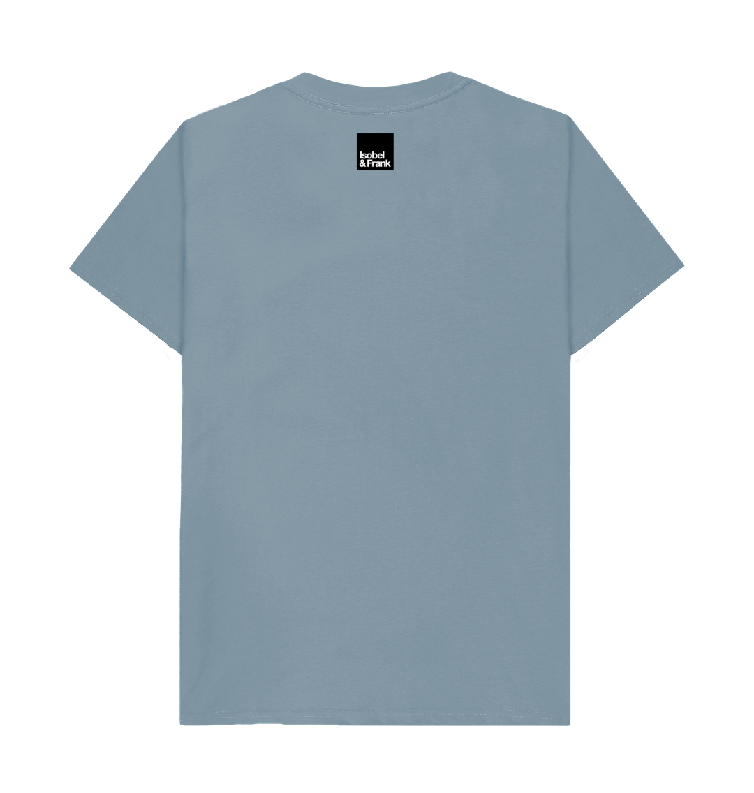 Stone Blue Printed T-shirt Back