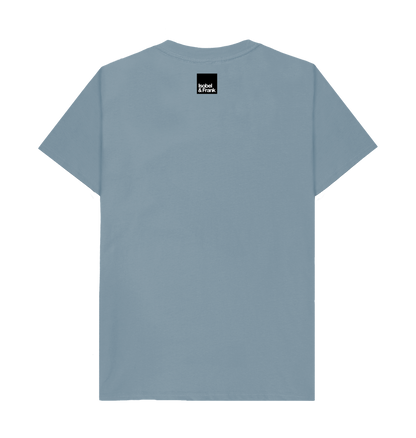 Stone Blue Printed T-shirt Back