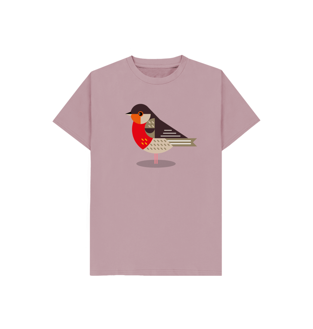 Mauve Robin Kids Organic Cotton T-shirt