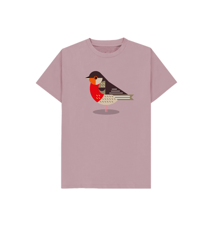 Mauve Robin Kids Organic Cotton T-shirt