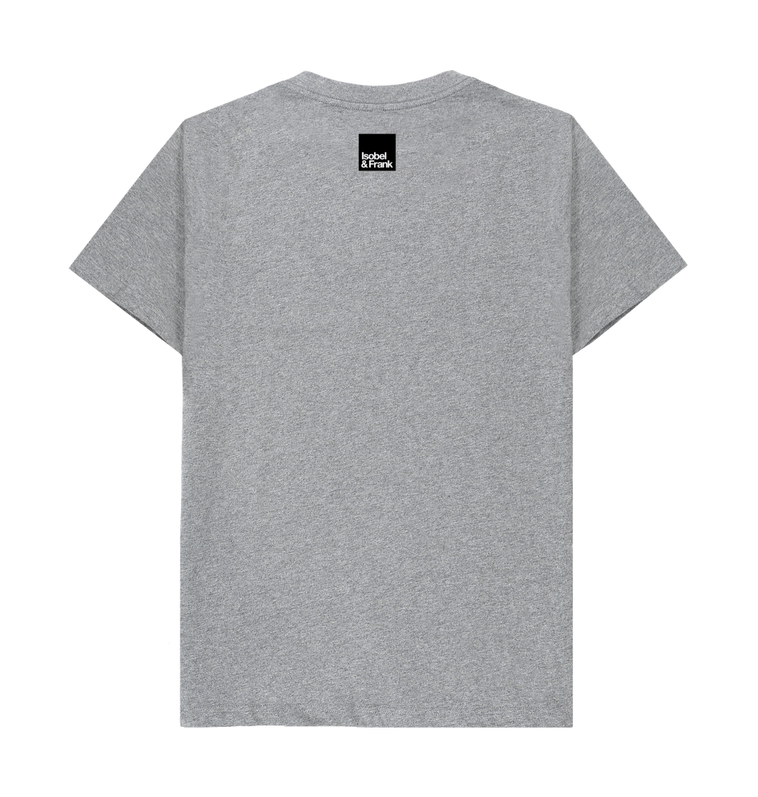 Athletic Grey Printed T-shirt Back