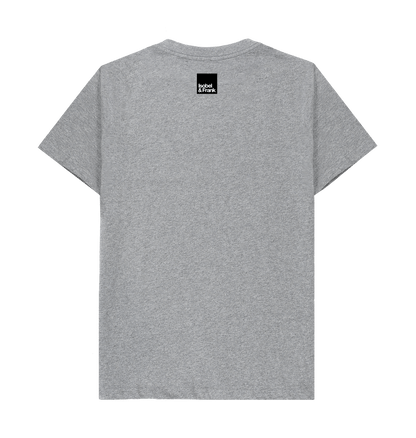 Athletic Grey Printed T-shirt Back