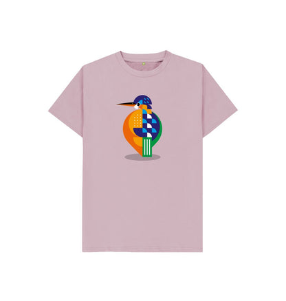 Mauve Kingfisher Kids Organic Cotton T-shirt