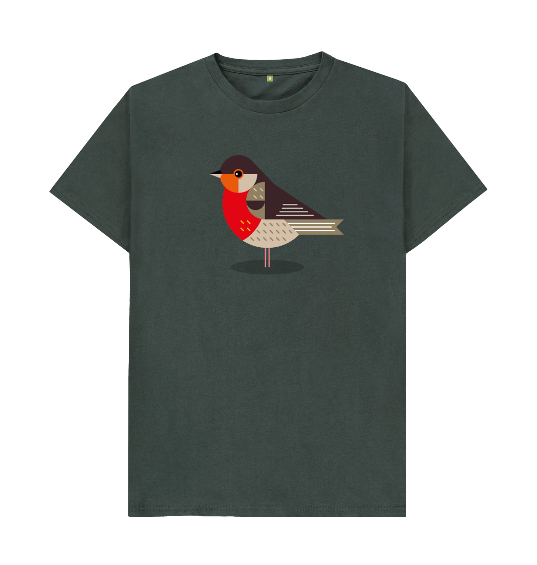 Dark Grey Printed T-shirt Front