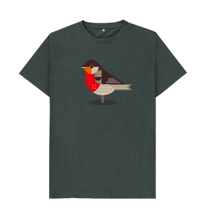 Dark Grey Printed T-shirt Front