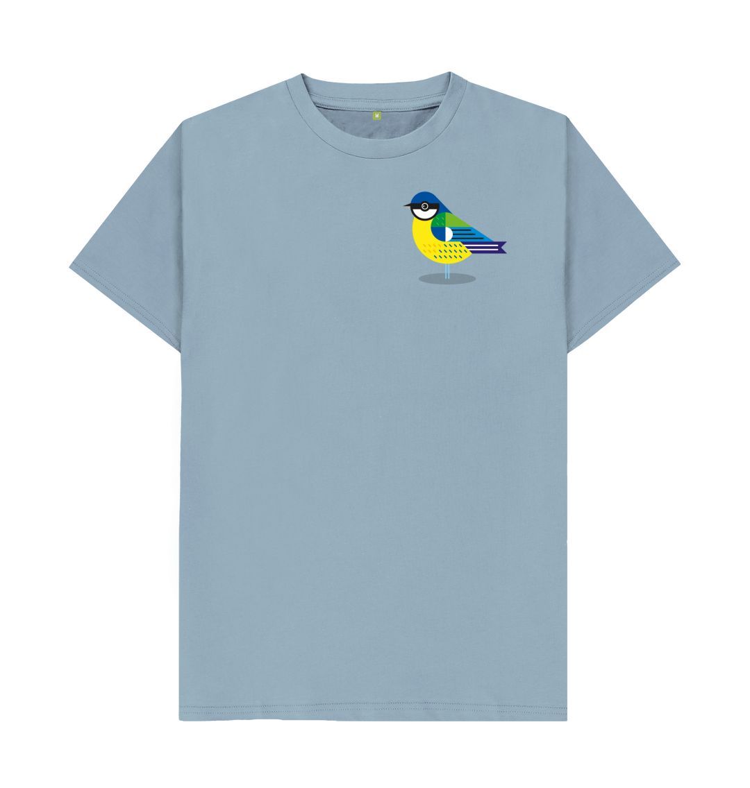 Stone Blue Blue Tit Men's T-shirt