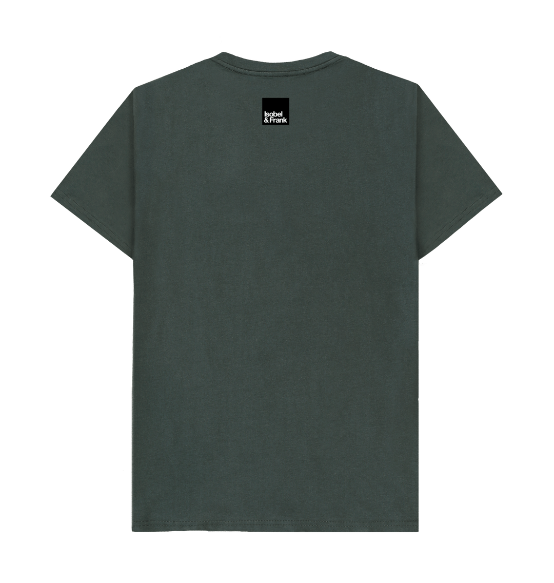 Dark Grey Printed T-shirt Back