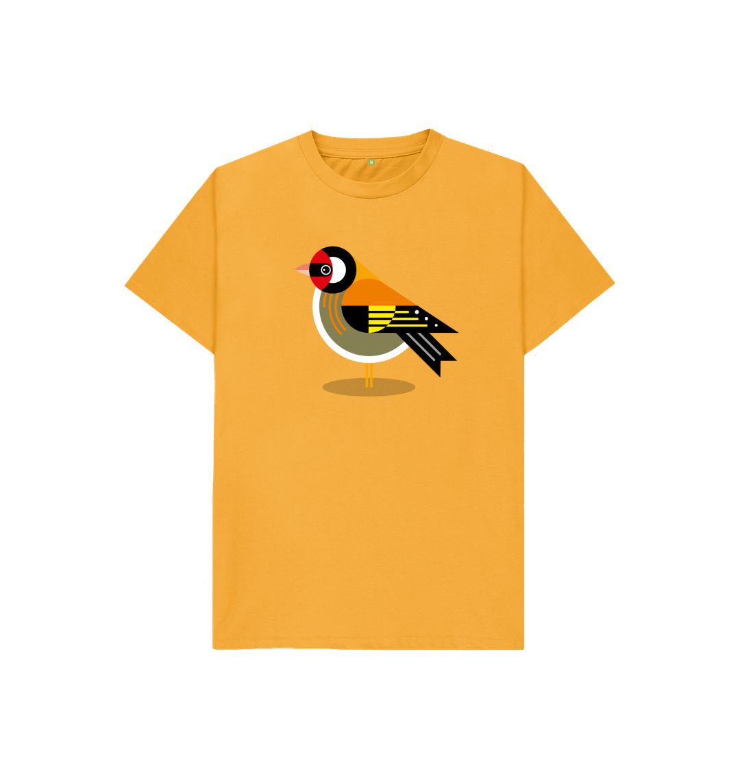 Mustard Goldfinch Kids Organic Cotton T-shirt