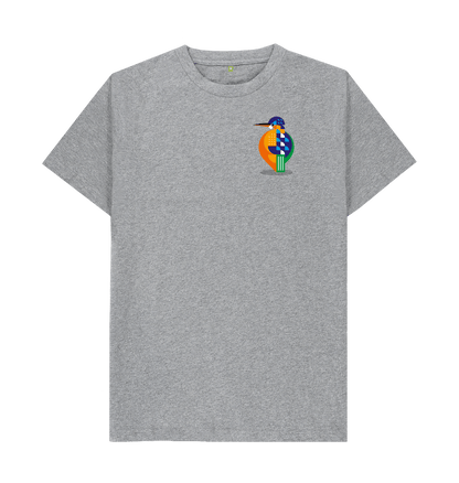 Athletic Grey Printed T-shirt Front