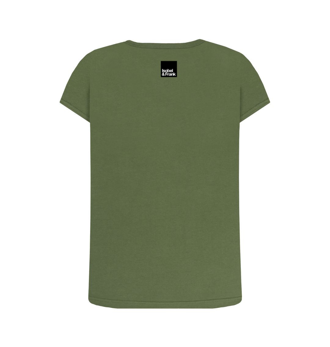 Khaki Robin Women's Crew Neck T-shirt