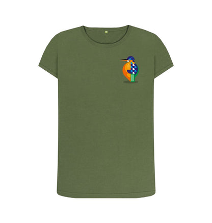 Khaki Kingfisher Women's Crew Neck T-shirt