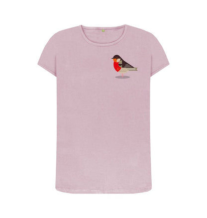 Mauve Robin Women's Crew Neck T-shirt