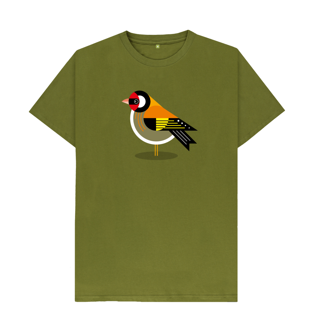 Moss Green Printed T-shirt Front