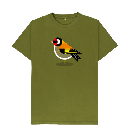 Moss Green Printed T-shirt Front