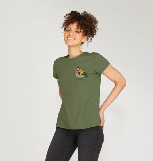 Goldfinch Womens Crew Neck Organic Cotton T-shirt