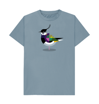 Stone Blue Printed T-shirt Front