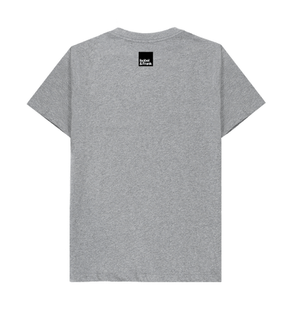 Athletic Grey Printed T-shirt Back